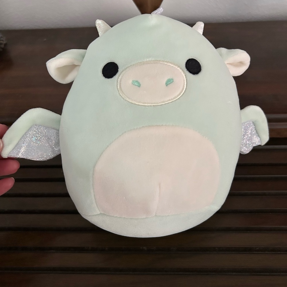 Squishmallows Light Green Plush with Sparkly Accents